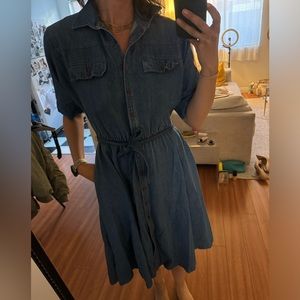 Vintage Jean dress with pockets !